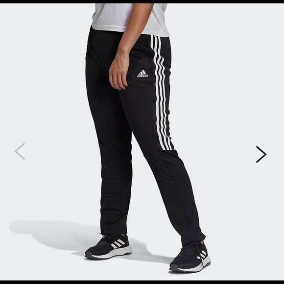 NWT Adidas Aeroready Primegreen Sereno Pants SZ 2X in Black with White stripes - Picture 2 of 7